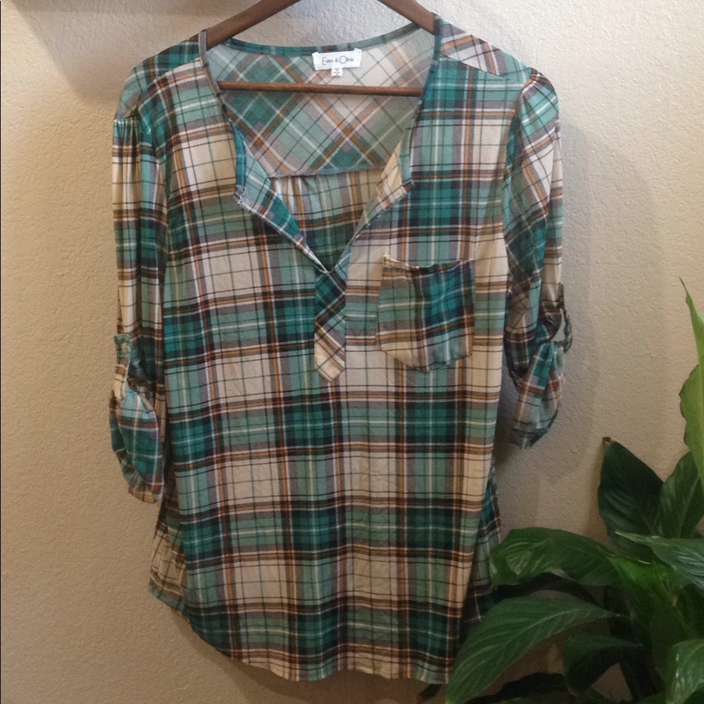 Anthropologie Eden & Olivia Stretch Tunic Blouse